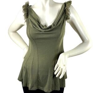 Anthropologie All-Seasons Top-  The First Flight Tank By Deletta. XS Loden Green